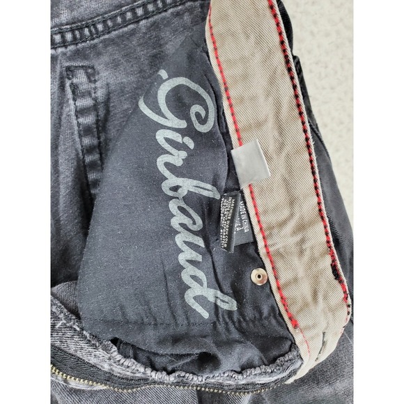 Vtg Girbaud Black Jeans Mens 40 Wide Baggy Tapered Leg (39x31) Embroidered Logo - Picture 12 of 14